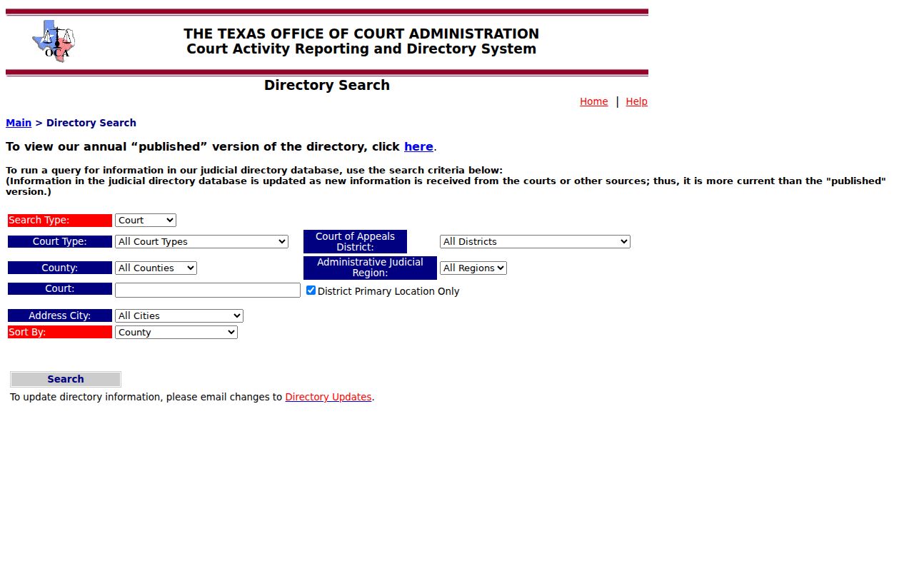 Brazoria County docket search in the Texas judicial directory